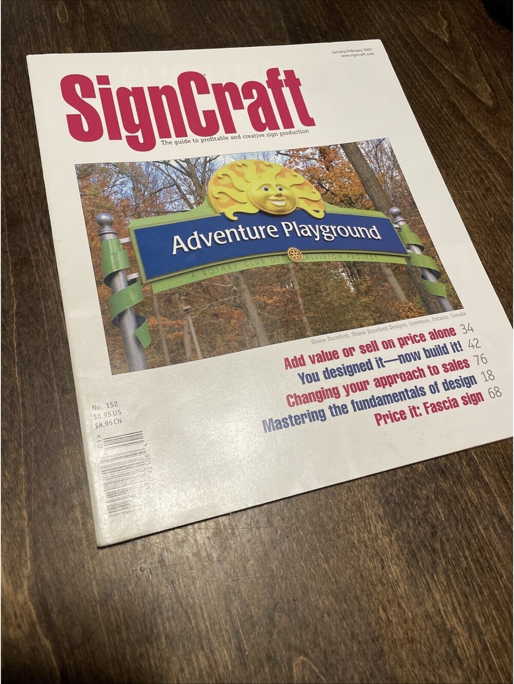 Signcraft Magazine Sign Shop Hand Lettering January Febuary 2007 No. 153